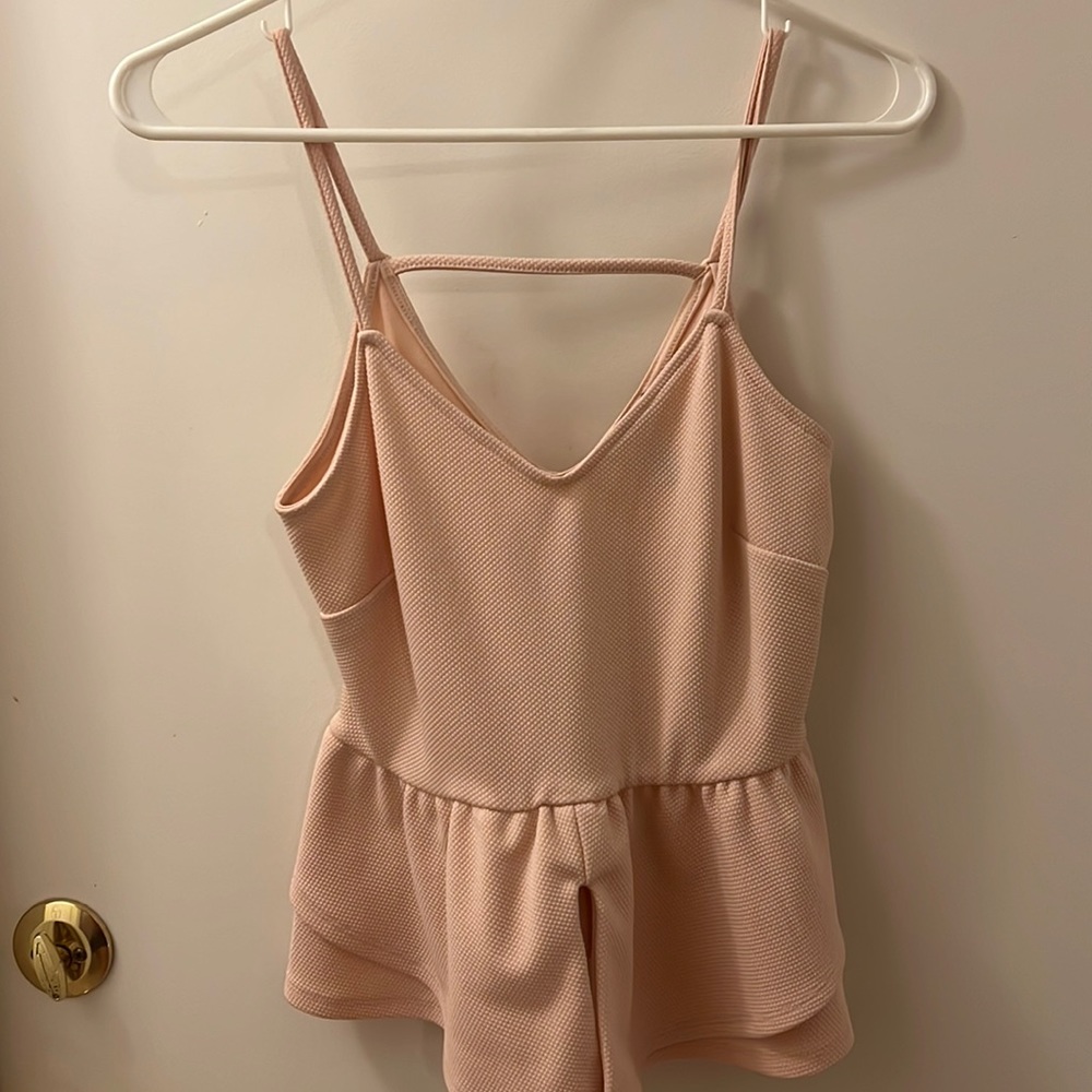Pink spaghetti strap top super cute